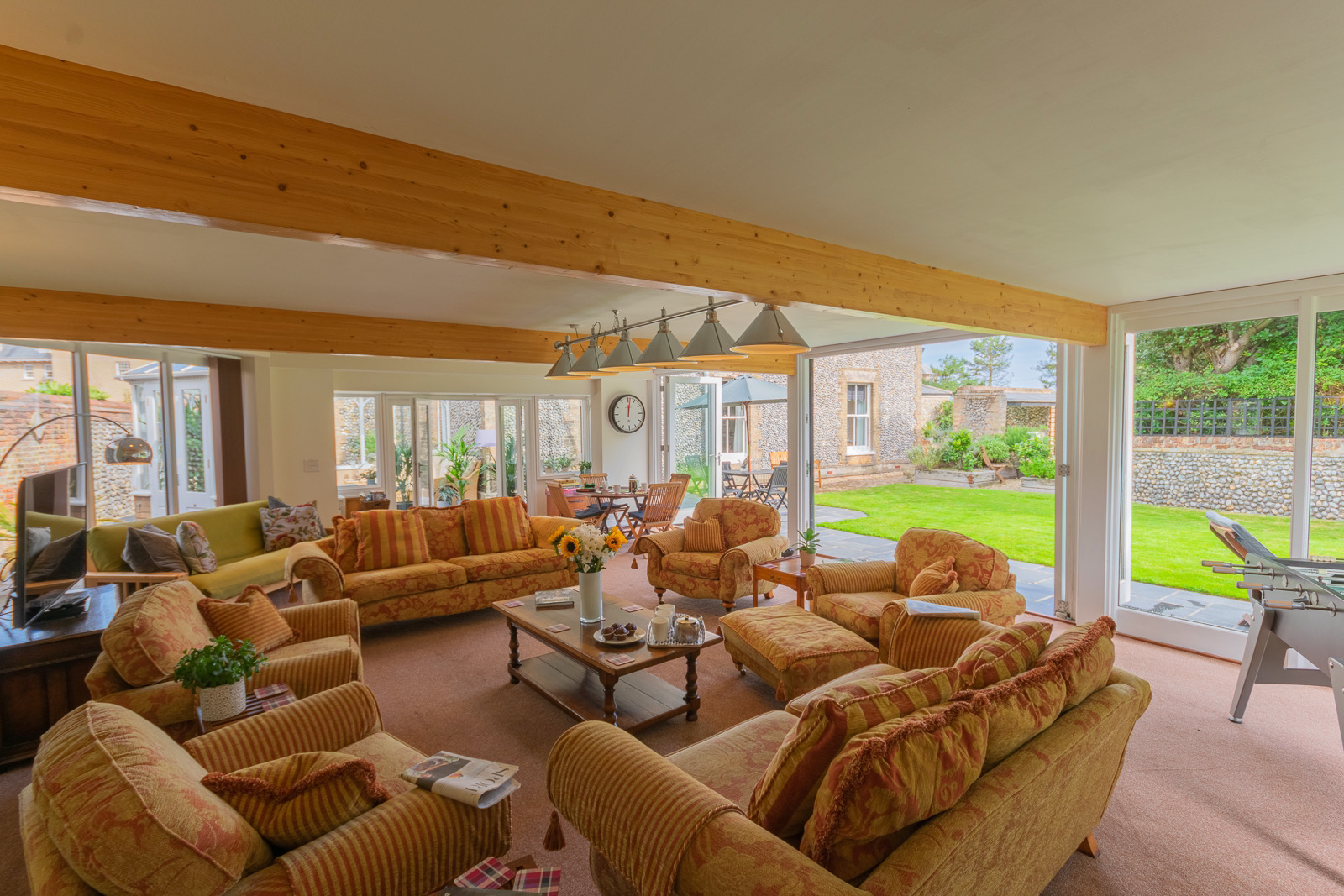 The huge Garden Room at North Cottage Cromer