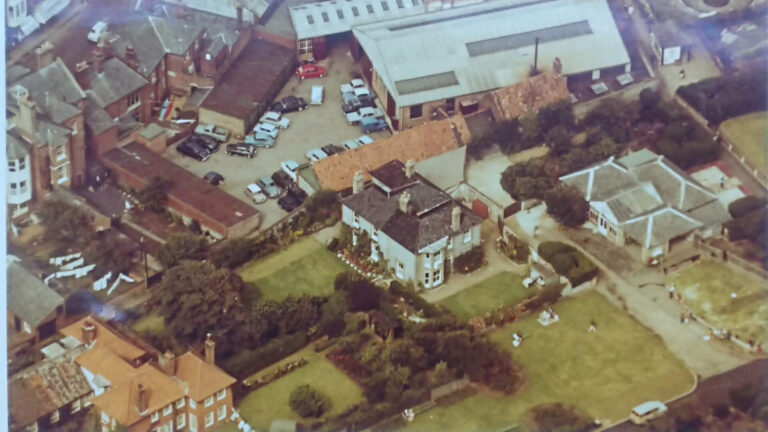Aerial view of North Cottage Cromer taken in 1965