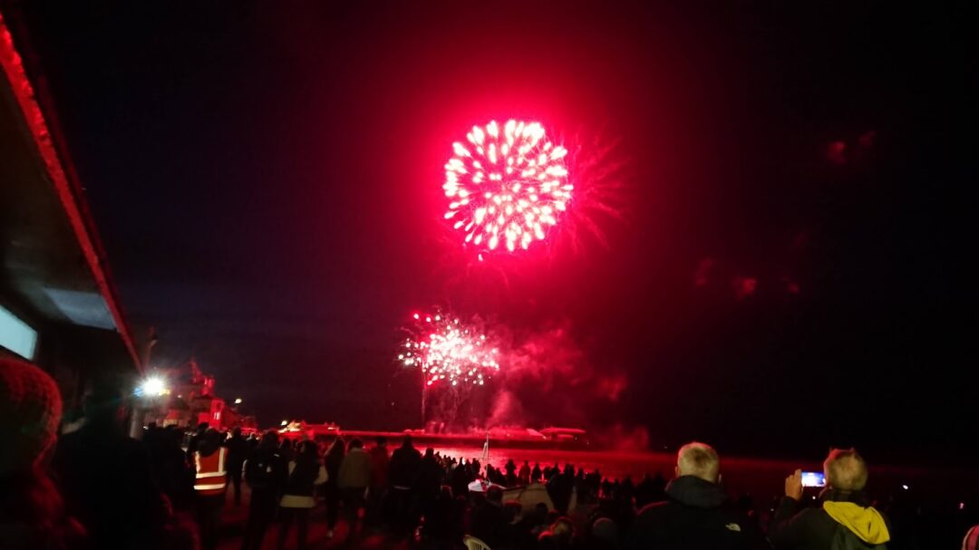 New Year fireworks Cromer Pier
