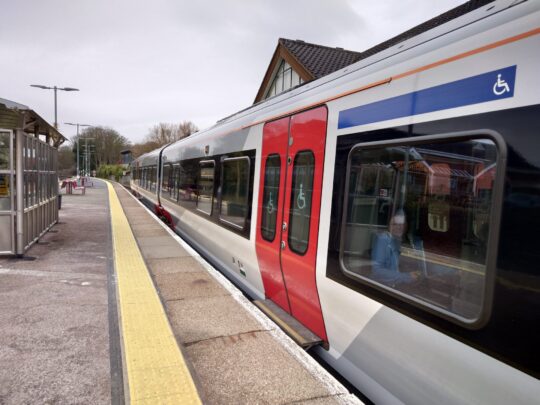 Greater Anglia train at Cromer station