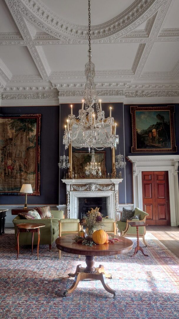 Another of the grand, but homely rooms at Wolterton.