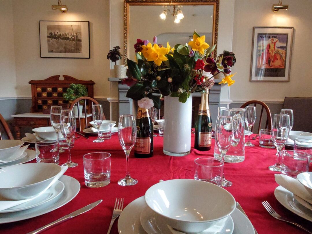 Celebrate in style at North Cottage Cromer - the dining room seats 12 guests